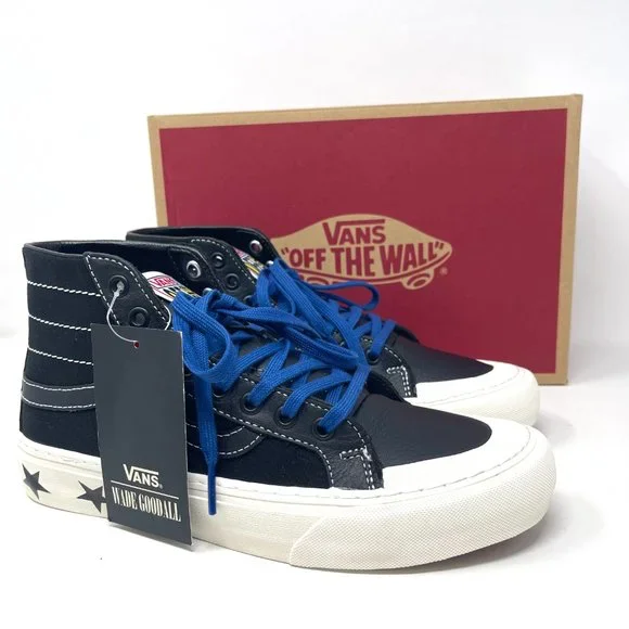 Vans Sk8 Hi 138 Decon Canvas Leather Black Skateboarding Women's S VN0A3MV16BD - Picture 8 of 11